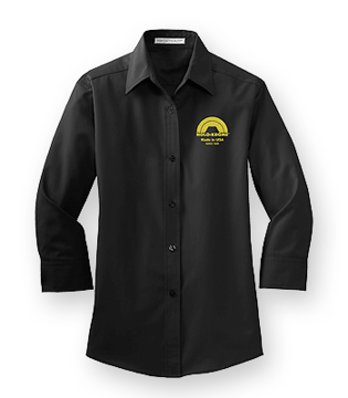 Show details for L612 - Ladies 3/4 Sleeve Easy Care Shirt Picture of L612 - Ladies 3/4 Sleeve Easy Care Shirt