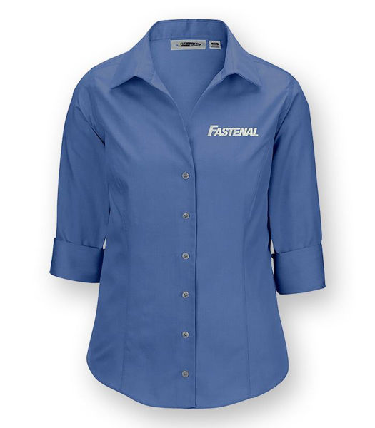 Picture of 5976 - Ladies Oxford 3/4 Sleeve Shirt
