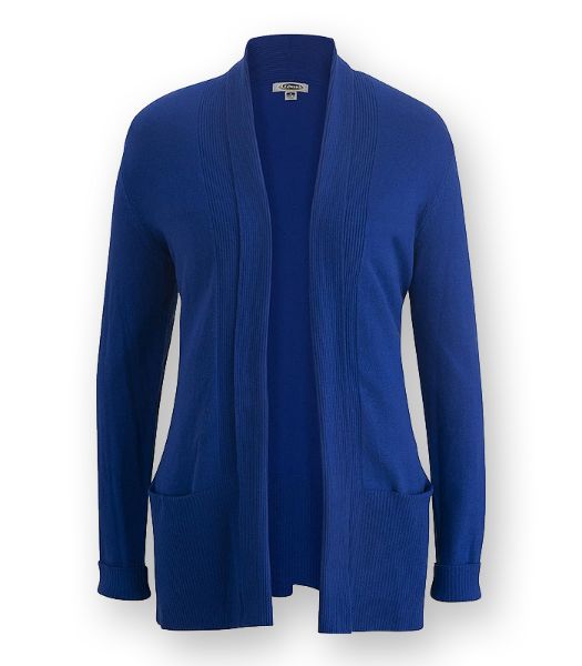 Picture of 7058 - Ladies' Shirttail Open Shawl Cardigan
