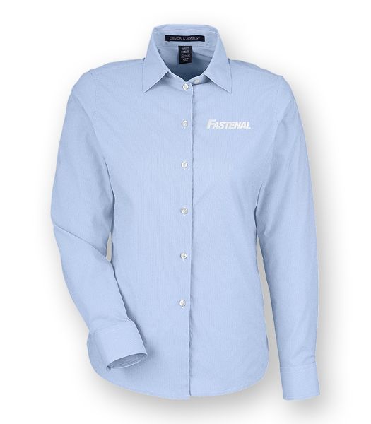 Picture of DG537W - Devon & Jones CrownLux Performance® Ladies' Microstripe Shirt 