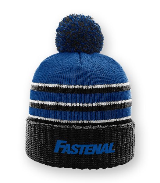 Picture of 134 - Richardson Stripe Pom Cuffed Beanie