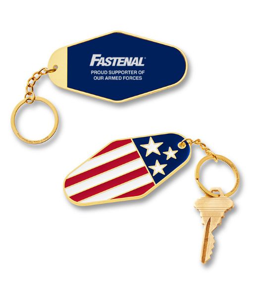 Picture of KT017P - SAF - USA Patriotic Metal Keychain