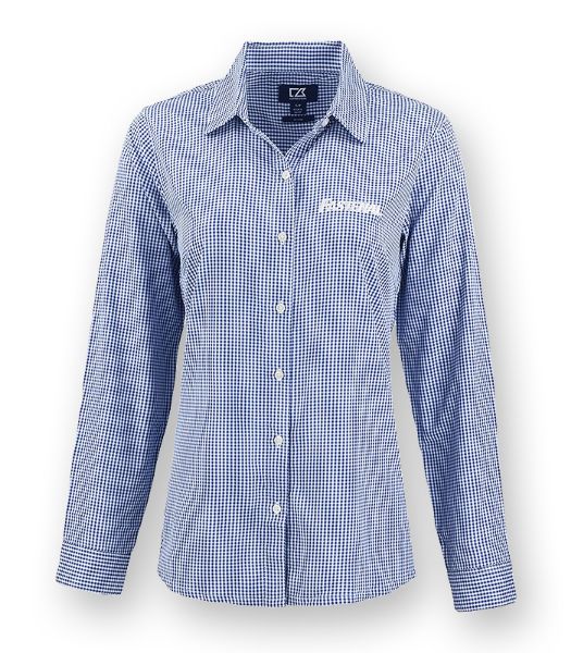 Picture of LCW0020 - Ladies Gingham L/S Dress Shirt