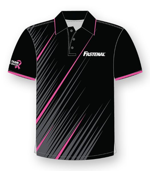 Picture of TA100-1 - BCRF Men's Sublimated Striped Polo
