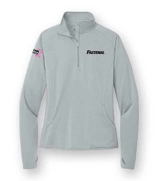 Picture of LST850 - BCRF - Ladies Stretch 1/2 Zip