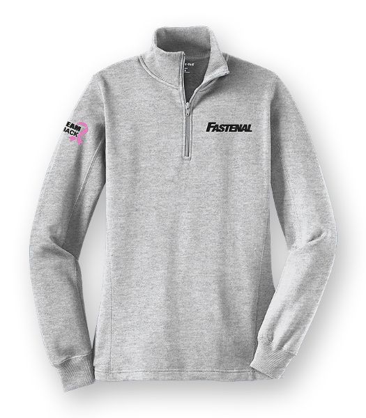 Picture of LST253 - BCRF - Ladies 1/4 Zip Sweatshirt