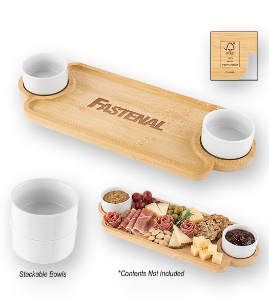 Picture of 75105 - Bamboo Serving Tray with Bowls